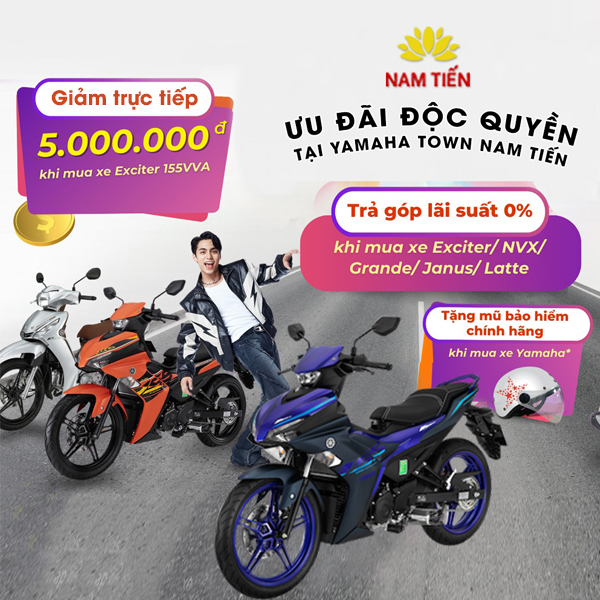 Mua xe trả góp exciter 155 ở đâu