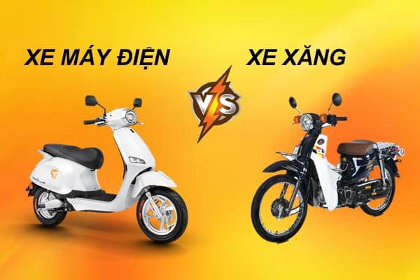 So sánh việc mua xe máy điện và xe máy xăng về lợi ich và nhược điểm?